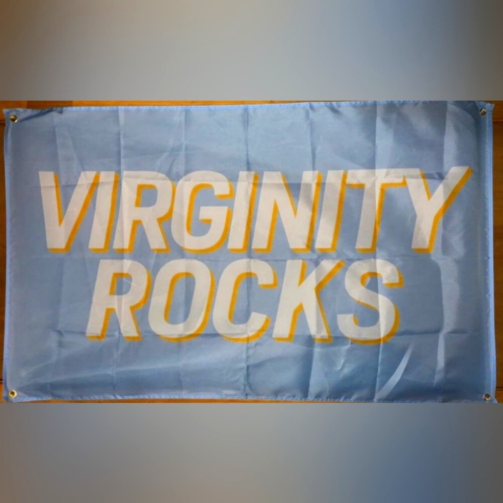 Brand new 3x5 feet- blue virginity rocks wall flag banner tapestry